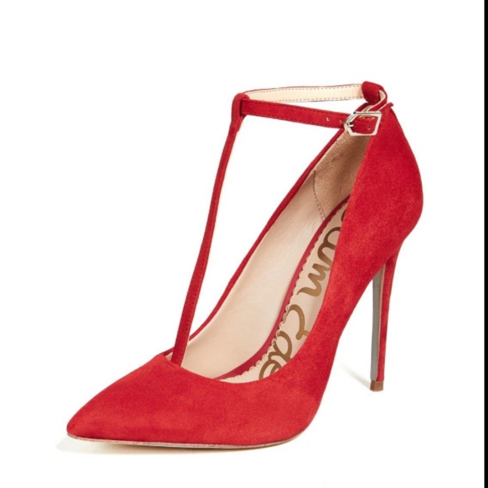Sam Edelman Dorinda Red Suede Pump Size 8 1/2